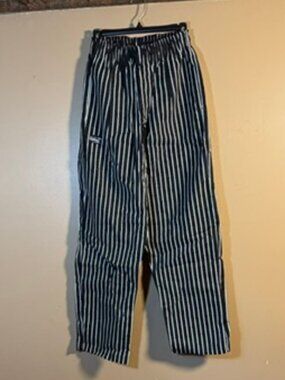 Chefwear's Traditional Chef Pants Black & White Pinstripe